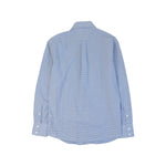 Brunello Cucinelli Light Blue Gingham Shirt Back