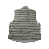Brunello Cucinelli Olive Quilted Vest Back