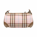 Burberry 'Pink Nova Check Barrel Bag'