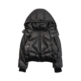 Camellia Quilted Leather Bomber Jacket - Women's S