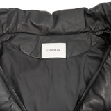 Camellia Quilted Leather Bomber Jacket - Women's S