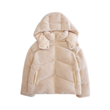 Camellia Teddy Puffer Jacket - Women's S