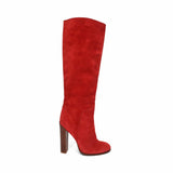 Celine Red Suede Boots - Women's 37