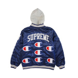 Supreme x Champion Hooded Varsity Jacket - Men's M