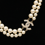 Chanel 'CC' Double Strand Pearl Choker