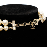 Chanel 'CC' Double Strand Pearl Choker