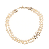 Chanel 'CC' Double Strand Pearl Choker