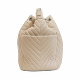 Chanel Chevron Quilted Bucket Bag