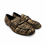 Chanel Metallic Tweed Loafers - Women's 39