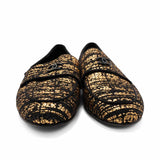 Chanel Metallic Tweed Loafers - Women's 39
