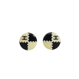 Chanel 'Coco Mark' Check Earrings