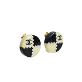 Chanel 'Coco Mark' Check Earrings
