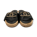 Chanel Espadrille Slides - Women's 39