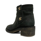 Chanel Turn Lock Ankle Boots - Women's 36