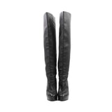 Chanel Logo Over-the-Knee Boots - Women's 39