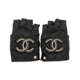 Chanel Lambskin Fingerless Gloves - Women's XS