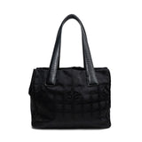 Chanel All Black 'Travel Line PM' Tote Bag