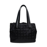 Chanel All Black 'Travel Line PM' Tote Bag