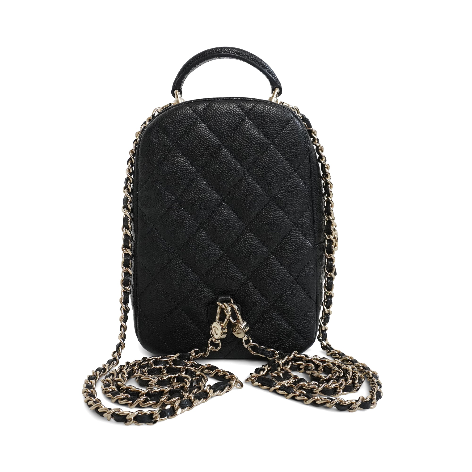 chanel mini backpack 2019 Chanel Mini Cc Quilted Caviar Backpack