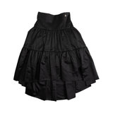Chanel Tiered Silk Skirt - Women's 36
