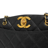 Chanel Quilted Caviar Tote Bag