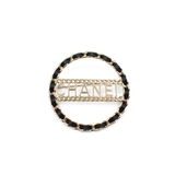 Chanel Chain Logo Brooch