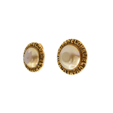 Chanel Faux Pearl Clip On Earrings