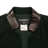 Chanel Leather Blazer Jacket - Women's 40