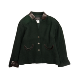 Chanel Leather Blazer Jacket - Women's 40