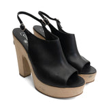 Chanel Leather Slingback Pumps - Women's 39.5