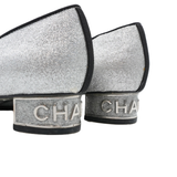 Chanel 'Logo Heel' Kitten Heels - Women's 36.5