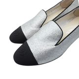 Chanel 'Logo Heel' Kitten Heels - Women's 36.5