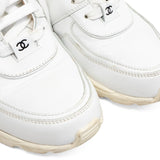 Chanel Leather Sneakers - Women's 38