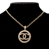 Chanel 'Pearl CC Medallion' Pendant Necklace