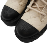 Chanel Quilted Combat Boots - Women's 37.5