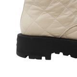 Chanel Quilted Combat Boots - Women's 37.5
