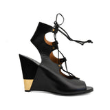 Chloe Lace-Up Wedge Sandals - Women's 38