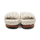 Chloe 'Wavy Braided Leather Flatform' Sandals - Women's 40