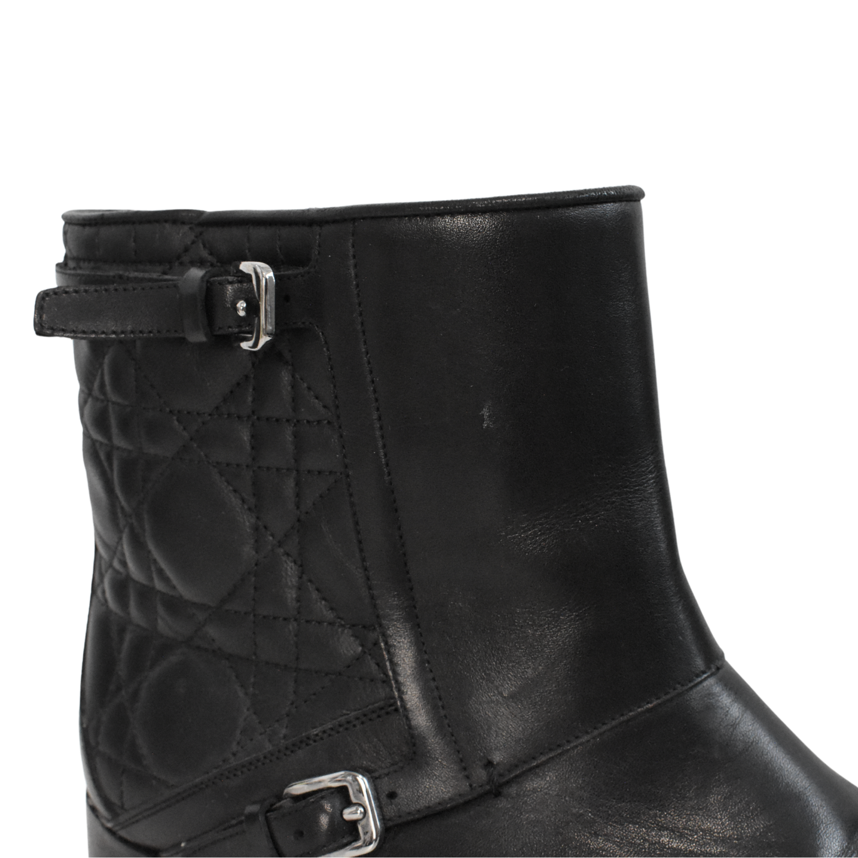 Christian Dior Cannage Quilt Ankle Boots - Women's 39 Christian Dior Cannage Quilt Ankle Boots - Women's 39