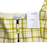 Christian Dior Plaid Wool Crop Top - Women's 34