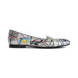 Christian Dior Silver Brocade Flats - Women's 37