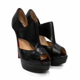 Christian Louboutin 'Pitou' Peep-Toe Bootie - Women's 40