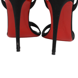 Christian Louboutin 'Goldie Jolie 100' Satin Sandals - Women's 39.5