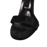 Christian Louboutin 'Goldie Jolie 100' Satin Sandals - Women's 39.5