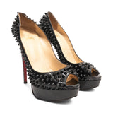 Christian Louboutin 'Lady Peep Spikes' 150 Pumps - Women's 38.5
