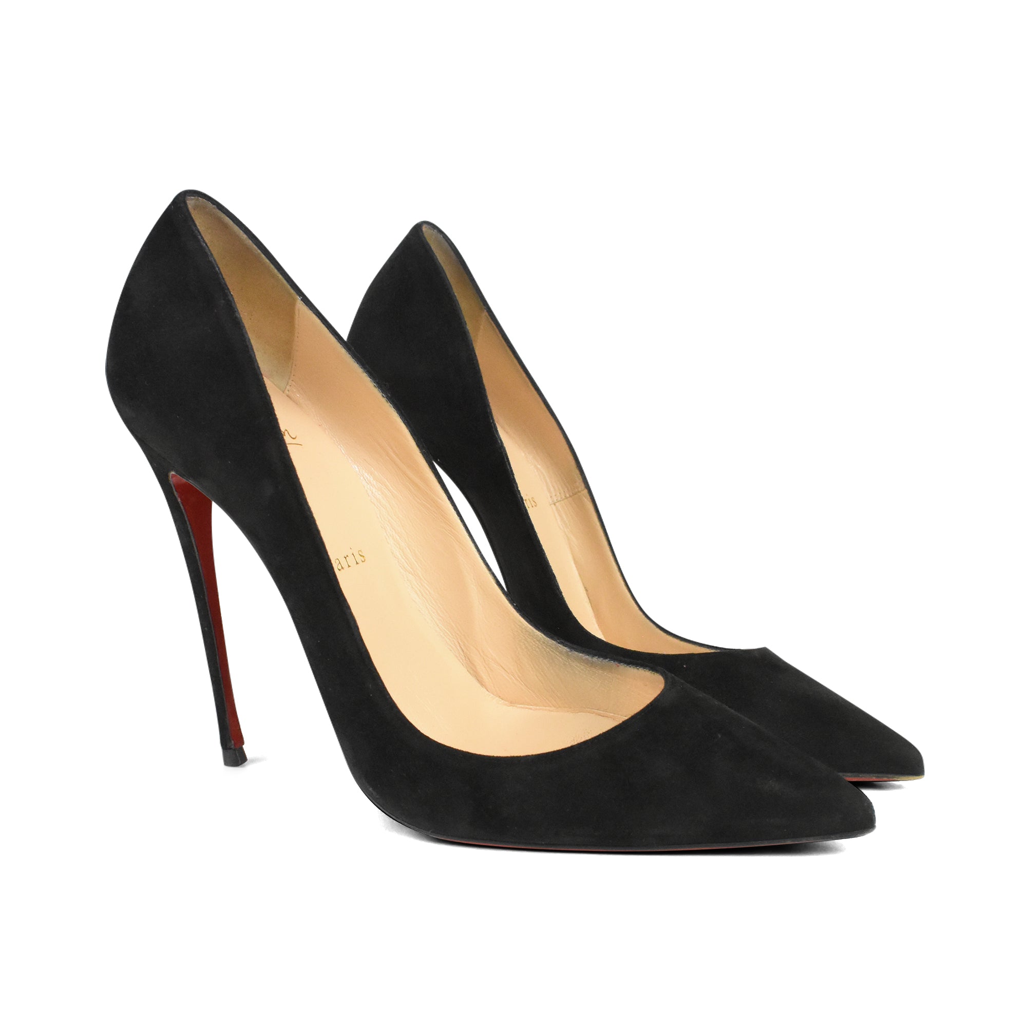 Black suede louboutins outlet