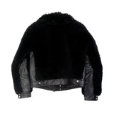 Coach 'Short Shearling' Aviator Jacket - Women's 4