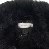 Coach 'Short Shearling' Aviator Jacket - Women's 4