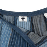 Christian Dior Two-Tone Denim Pleated Skirt - Women's 4