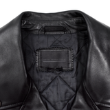 Diesel Black Gold Leather Moto Jacket - Men's 52